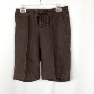 BR Linen Bermuda shorts